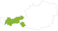 Karte der Radtouren in Tirol