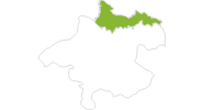 Karte der Radtouren im Böhmerwald