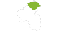 Karte der Radtouren im Westerwald