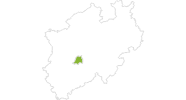 Karte der Wetter Bergische Drei