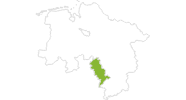 Karte der Radtouren im Weserbergland