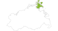 Karte der Wetter auf der Insel Rügen und Hiddensee