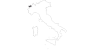 Karte der Reiseziele im Aostatal