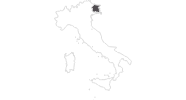 Karte der Reiseziele in Friaul-Julisch Venetien