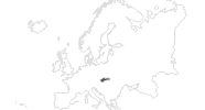 Karte der Reiseziele in der Slowakei