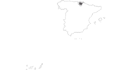 map of all travel guide in the Basque Country
