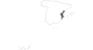 map of all travel guide in the Valencian Community