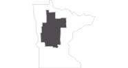 Karte der Reiseziele in Zentral-Minnesota