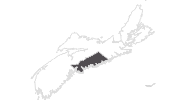 Karte der Reiseziele in Halifax und Umland