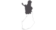 Karte der Reiseziele in Lappland