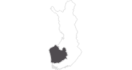Karte der Reiseziele in Westfinnland