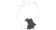Karte der Wetter in Bayern