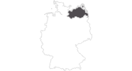 Karte der Reiseziele in Mecklenburg-Vorpommern