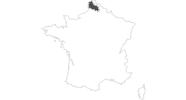 Karte der Reiseziele in Nord-Pas-de-Calais