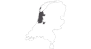 Karte der Reiseziele in Nordholland