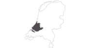Karte der Reiseziele in Südholland