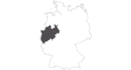 Karte der Reiseziele in Nordrhein-Westfalen