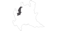 Karte der Reiseziele in Como