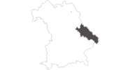Karte der Reiseziele Bayerischer Wald