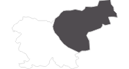 Karte der Reiseziele in Ostslowenien