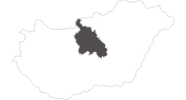 Karte der Reiseziele in Mittelungarn