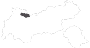 Karte der Reiseziele in der Tiroler Zugspitz Arena
