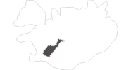 Karte der Reiseziele im Thingvellir-Nationalpark