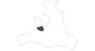 Karte der Reiseziele in Saalfelden-Leogang