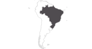 Karte der Reiseziele in Brasilien