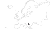 Karte der Reiseziele in Serbien
