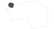 Karte der Reiseziele in Ausseerland - Salzkammergut