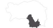 Karte der Reiseziele in Süd & West Steiermark