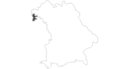 Karte der Reiseziele in Churfranken