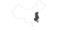 Karte der Reiseziele in Ostchina