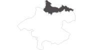 Karte der Reiseziele im Böhmerwald