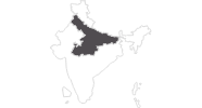 Karte der Reiseziele in Zentralindien