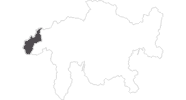 Karte der Reiseziele in Disentis Sedrun
