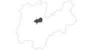 Karte der Reiseziele in Brenta Dolomiten - Paganella