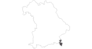 Karte der Reiseziele im Berchtesgadener Land
