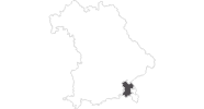 Karte der Reiseziele im Chiemgau