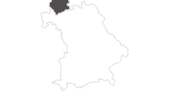 map of all travel guide in the Rhön