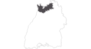 Karte der Reiseziele in der Kurpfalz und Heidelberg