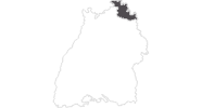 Karte der Reiseziele Liebliches Taubertal (Baden-Württemberg)