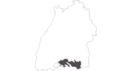 Karte der Reiseziele am Bodensee