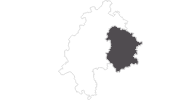 Karte der Reiseziele in der Rhön (Hessen)