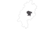 Karte der Reiseziele am Vogelsberg