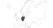 Karte der Reiseziele in Deutschland