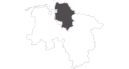Karte der Reiseziele im Land zwischen Elbe und Weser