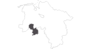 Karte der Reiseziele im Osnabrücker Land