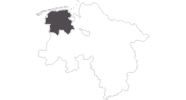 Karte der Reiseziele in Ostfriesland